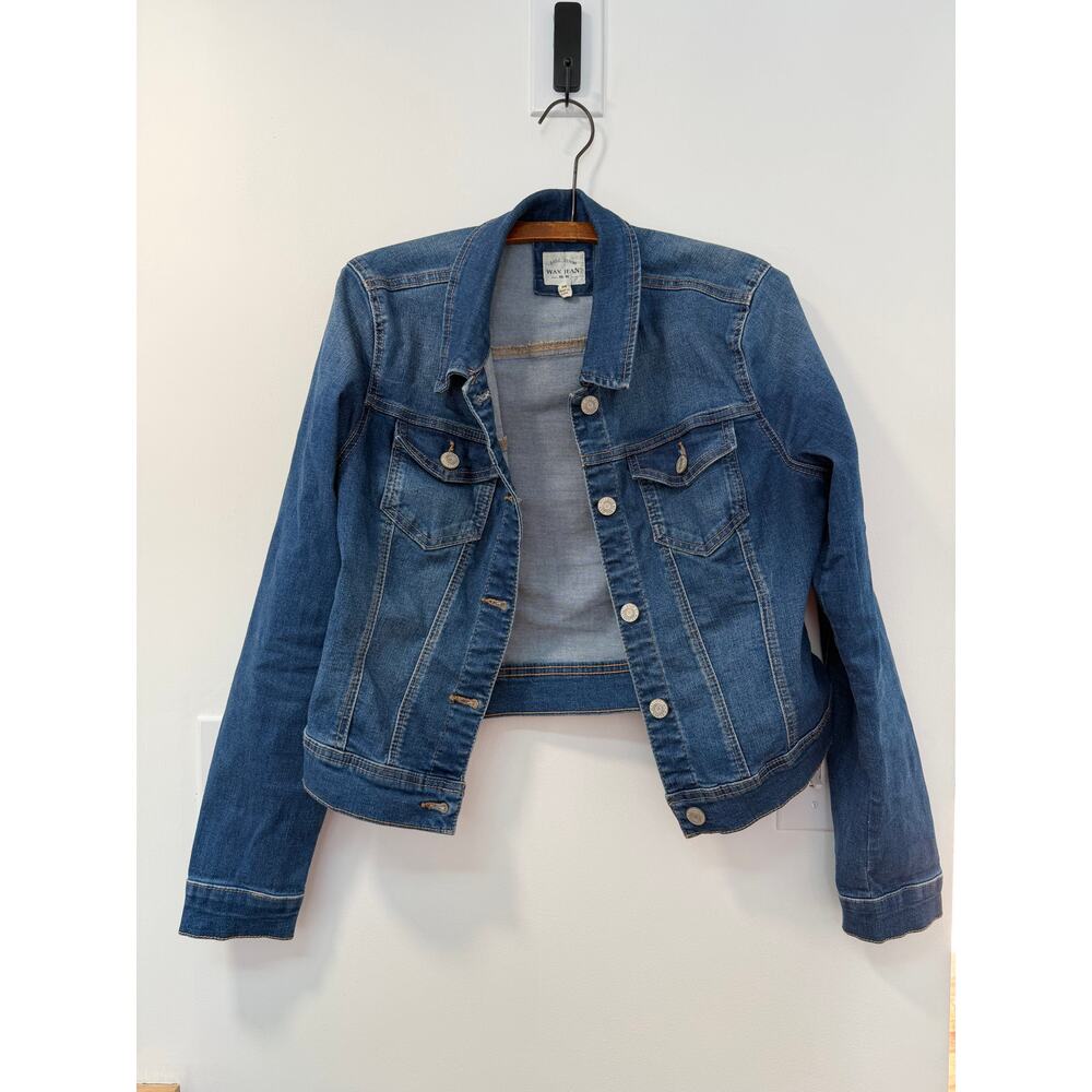Basic Denim Wax Jean Jacket Size Medium